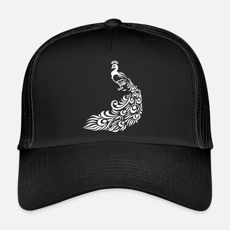 Peacock - Trucker Cap - black/black