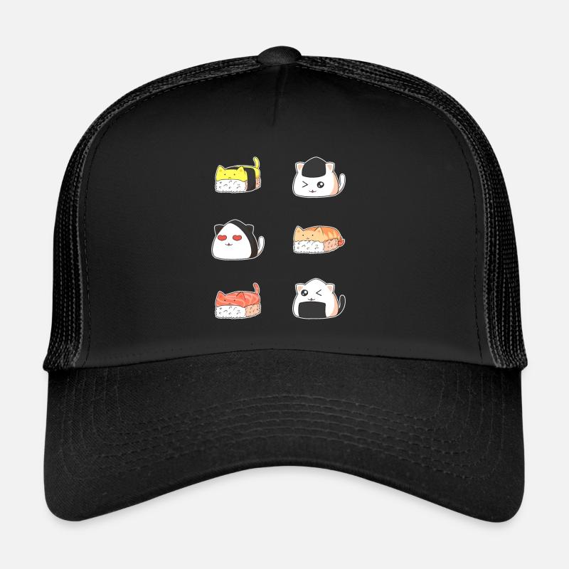 Kawaii Sushi Cat Casquette trucker 