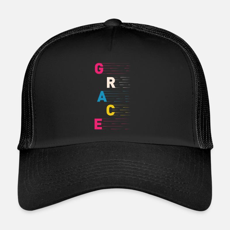 Grâce - Conception chrétienne - Grace Casquette trucker 