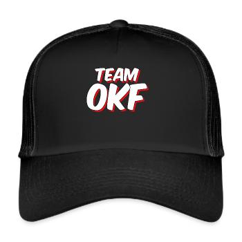 Team OKF Ortskontrollfahrt - Trucker Cap - Schwarz/Schwarz - Vorne