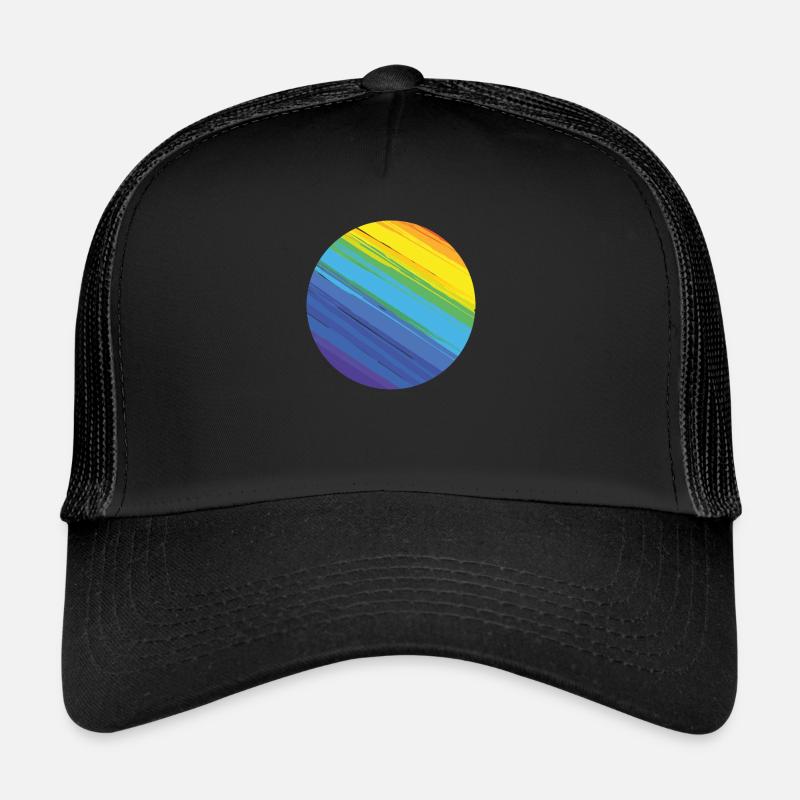 Cercle arc-en-ciel Casquette trucker 