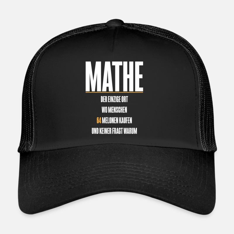 MATHE - Trucker Cap - Schwarz/Schwarz
