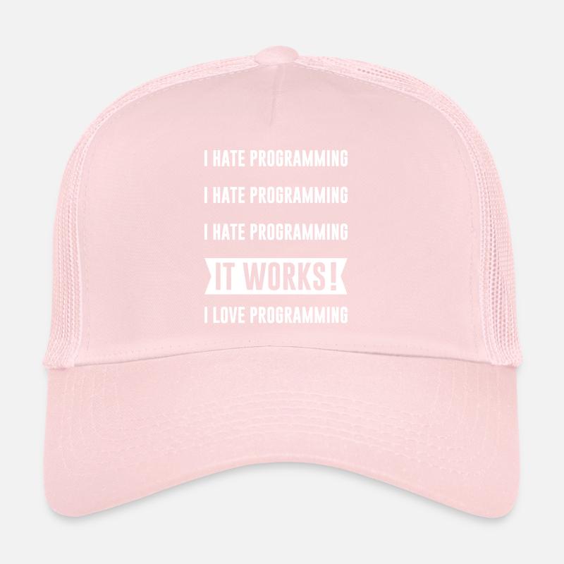 Programmeur - I HATE PROGRAMMING Casquette trucker 