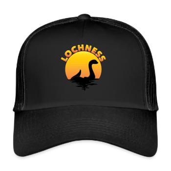 Lochness Nessie Scotland - Trucker Cap - black/black - Front