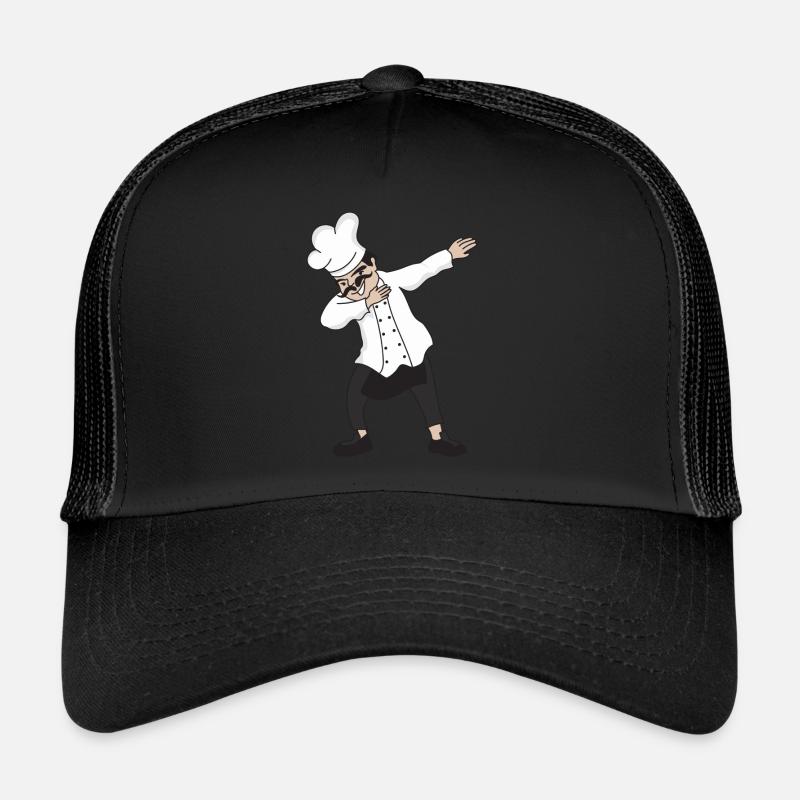 Dabbing Koch Küchenchef Restaurantleiter Kochmütze Trucker Cap