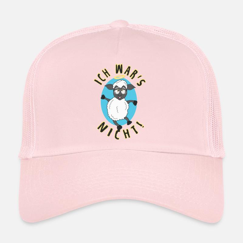 I Was Not Sheep Crazy Sheep With Glasses Trucker Cap