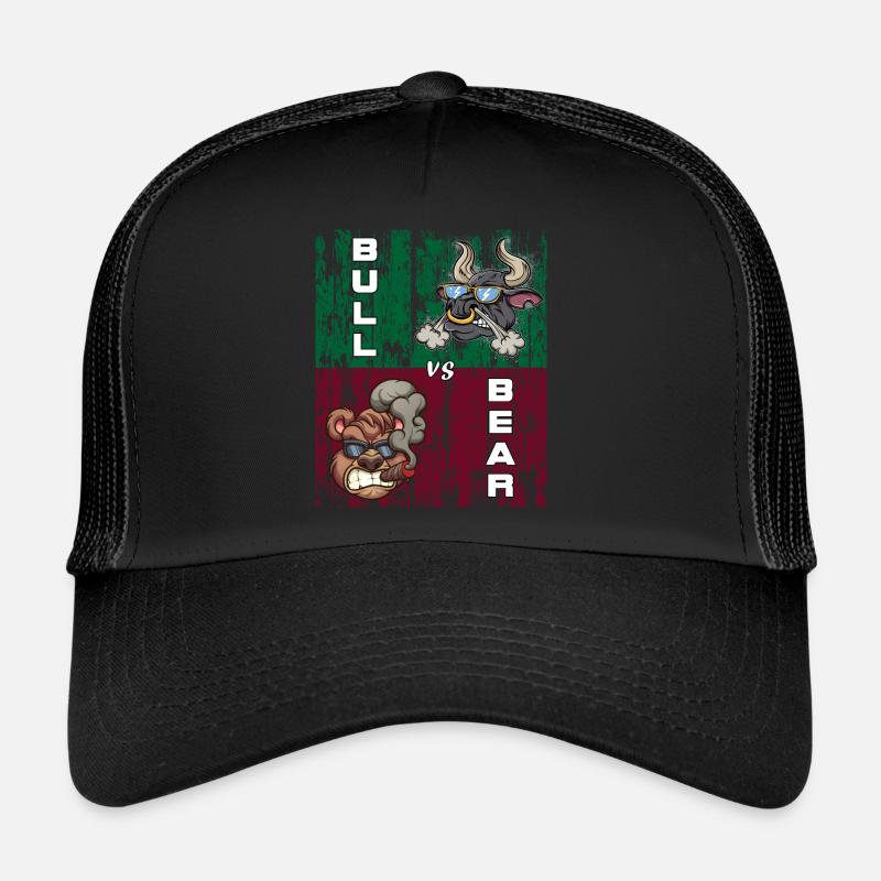 Tshirt Bull vs Bear Stock Exchange Casquette trucker 