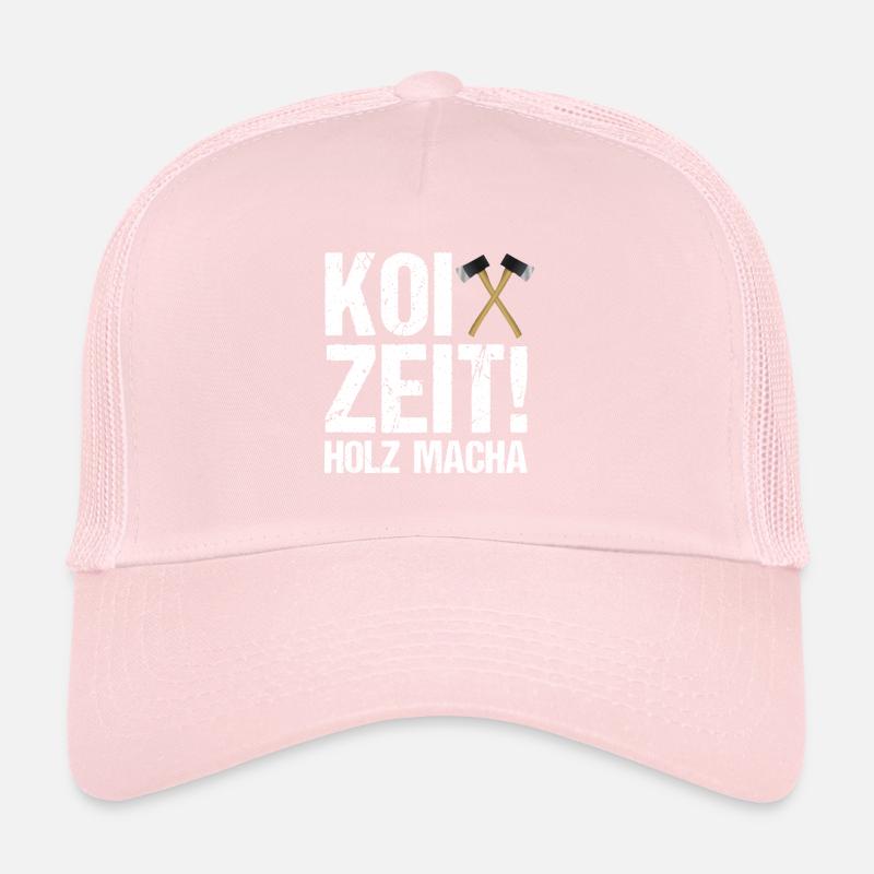 Koi Zeit Holz macha Sprüche Förster Forstwirte Trucker Cap