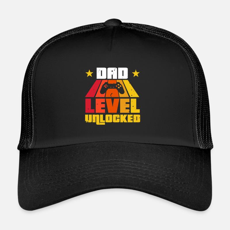 Unlocked dad level - Trucker Cap - black/black