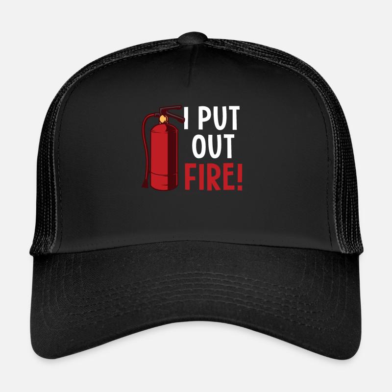 Firefighters fire extinguishers Trucker Cap
