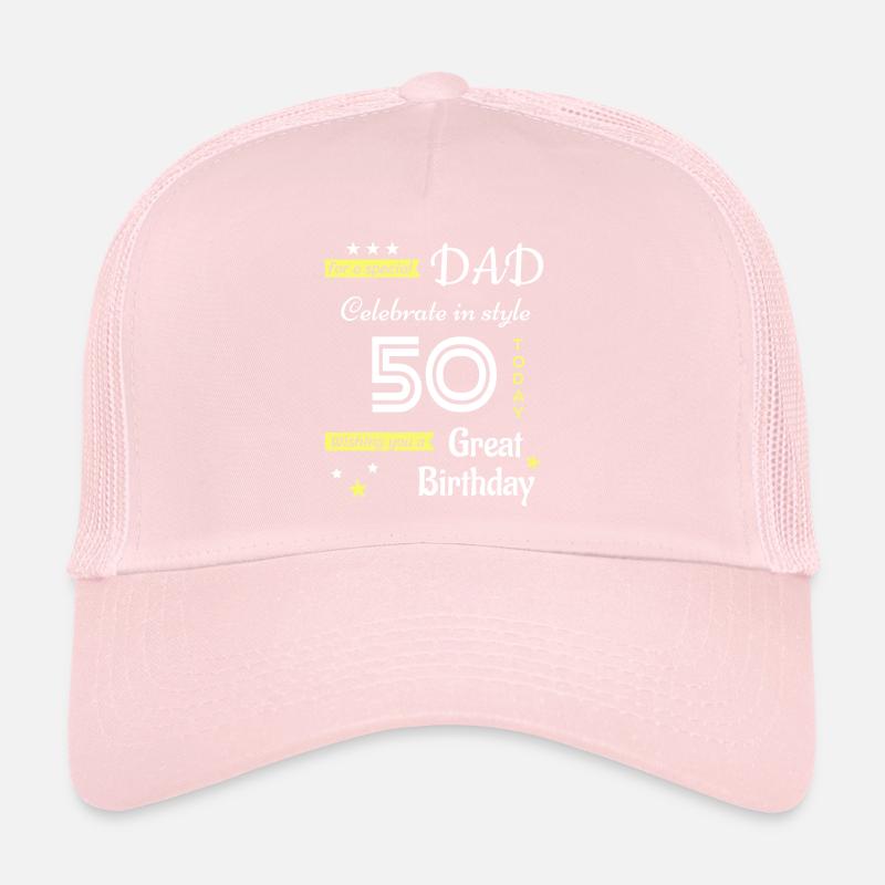 50th Birthday Gift for Dad Trucker Cap
