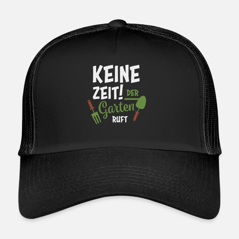 Gartenarbeit Gärtner - Trucker Cap - Schwarz/Schwarz