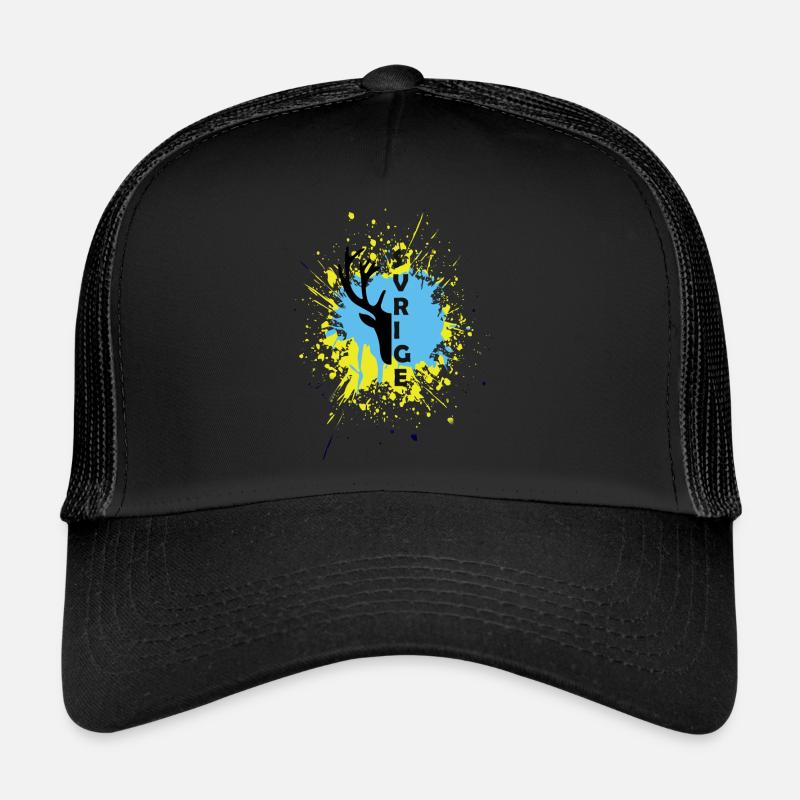 SCHWEDEN - Trucker Cap - Schwarz/Schwarz