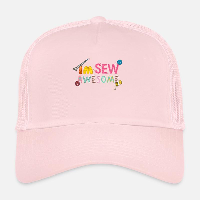Sew awesome seamstress sewing tailor Trucker Cap