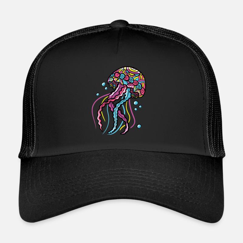 Jellyfish Psy - Casquette trucker - noir/noir