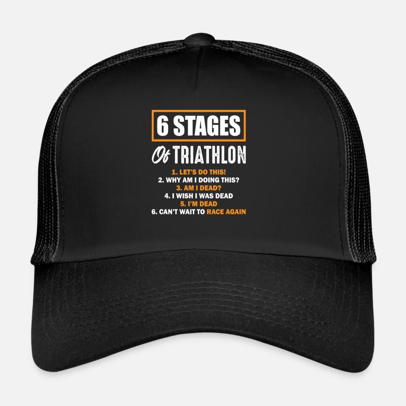 Triathlon - Trucker Cap - Schwarz/Schwarz