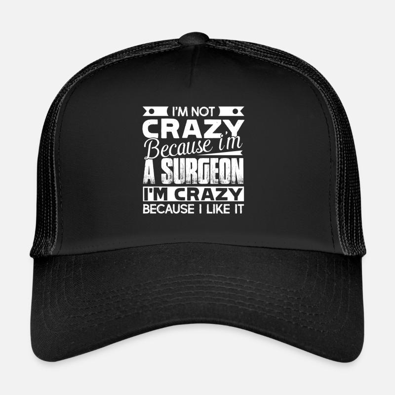 Chirurg Ich mag Chirurgen - Trucker Cap - Schwarz/Schwarz