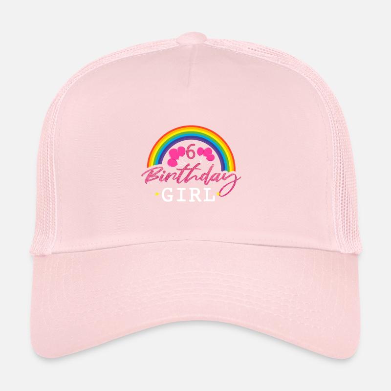 Geburtstag 6 Mädchen Trucker Cap