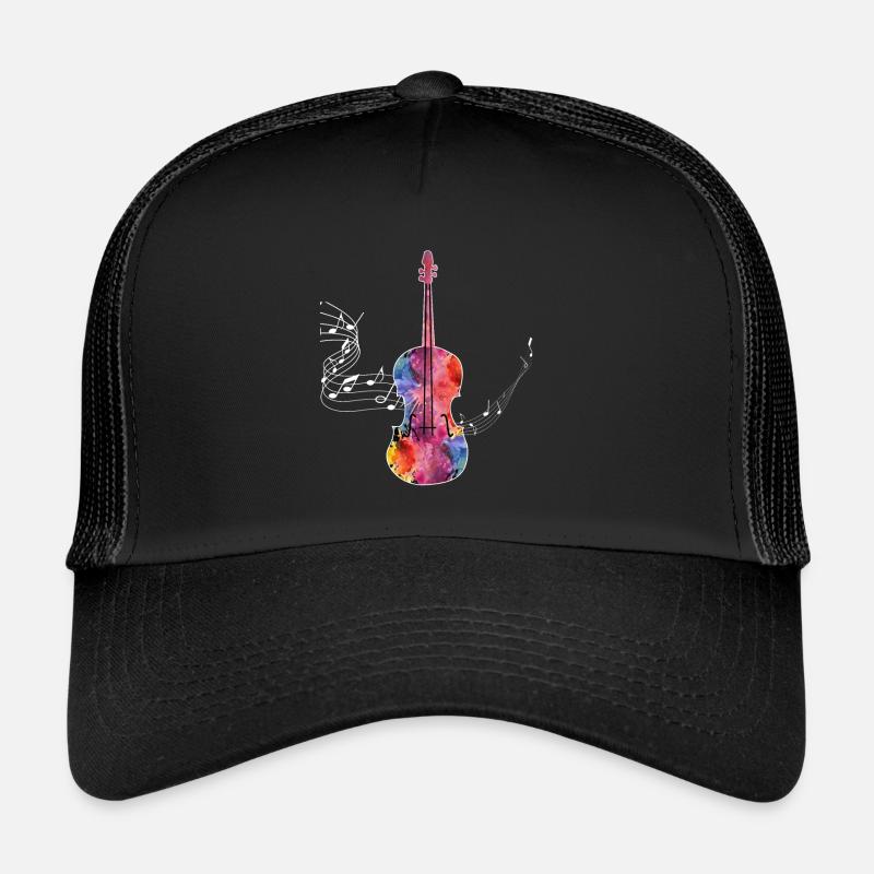 Violon - Casquette trucker  - noir/noir