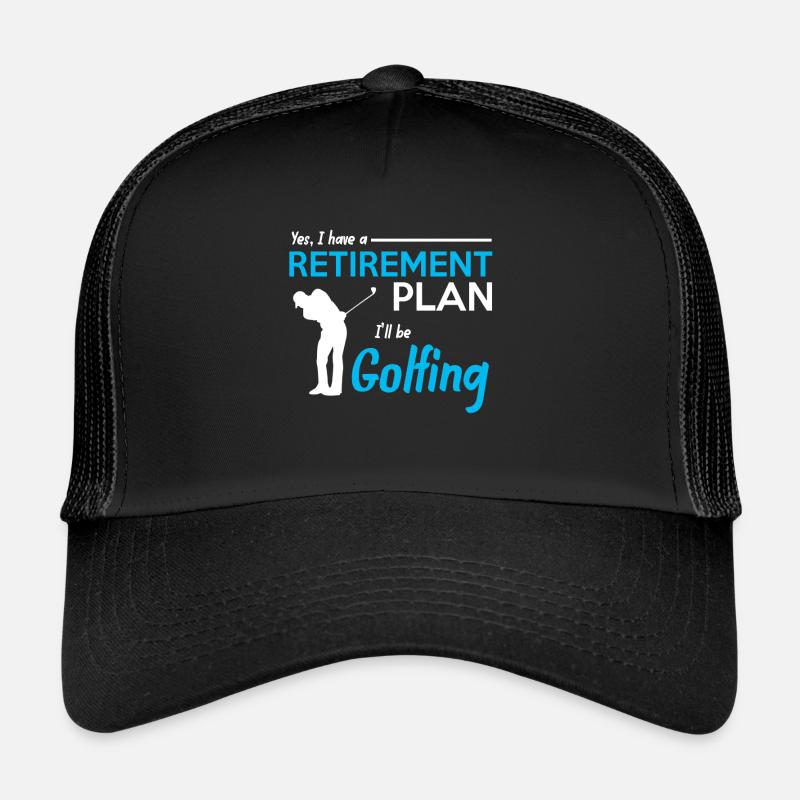 Golf golfing golfer golf ball golfing golf player Trucker Cap