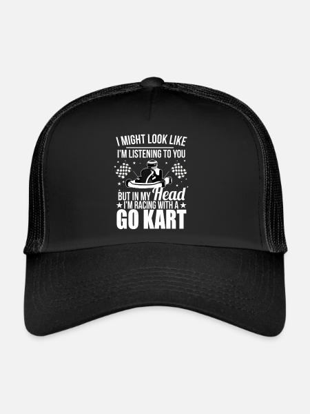 T-shirt GoKart - Casquette trucker  - noir/noir - Devant