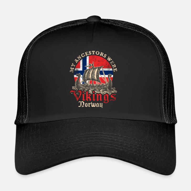Norvège Viking navire Casquette trucker 