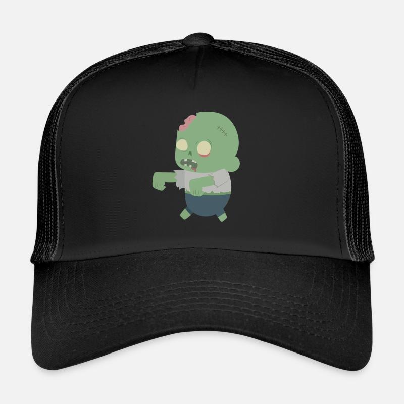 Zombie - Trucker Cap - Schwarz/Schwarz
