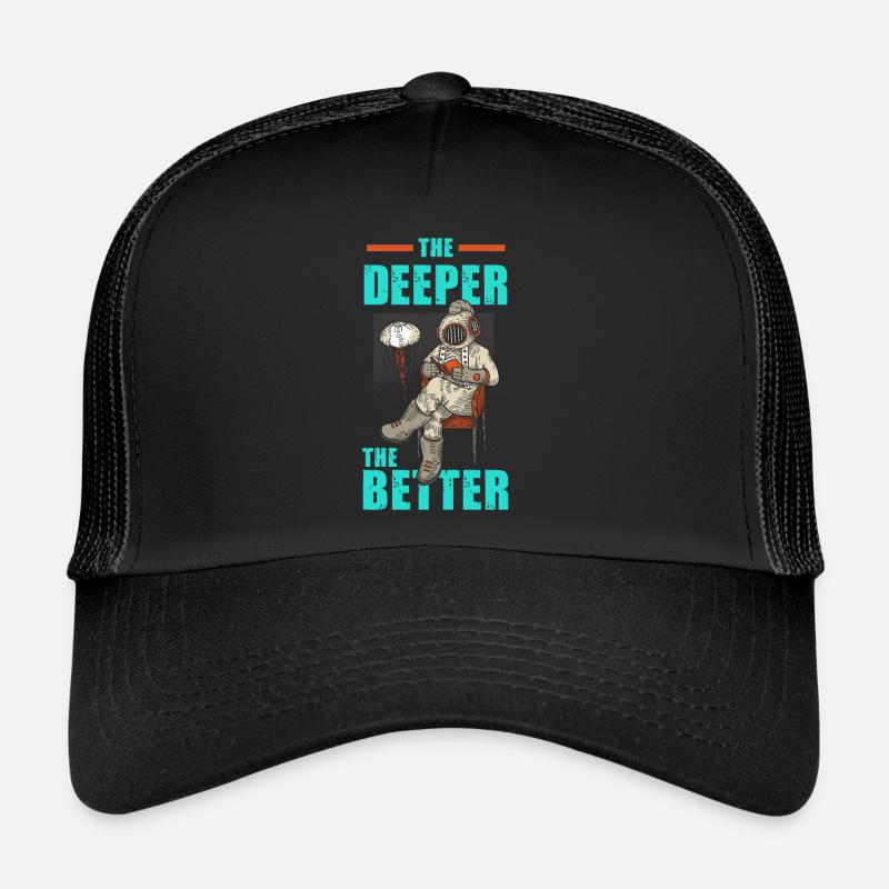 Cadeau de cours de plongée plongeur Casquette trucker 