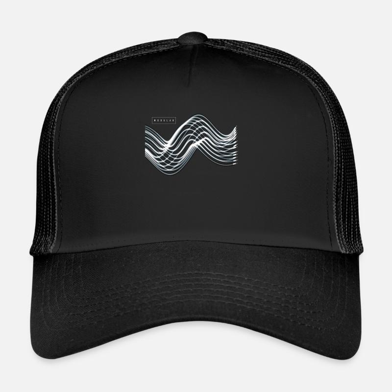 Modular Synthesizer Synthi Musik Retro - Trucker Cap - Schwarz/Schwarz