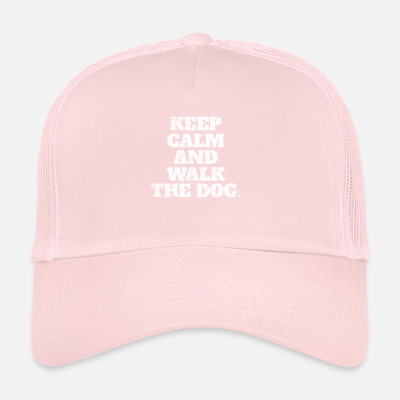 Keep calm and walk the dog Hunde Spruch Geschenk Trucker Cap