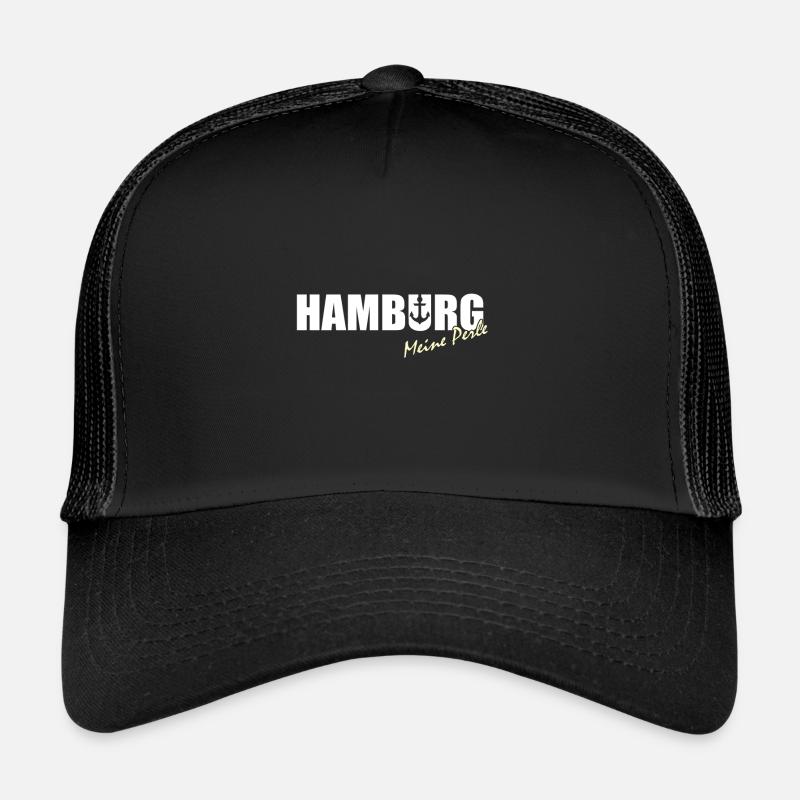 Hamburg Perle - Trucker Cap - Schwarz/Schwarz