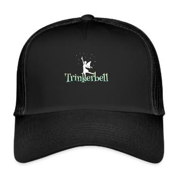 Trinkerbell Party Fee - Trucker Cap - Schwarz/Schwarz - Vorne