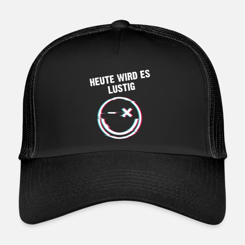 Heute Wird Es Lustig Smile Techno Rave Raver Trucker Cap
