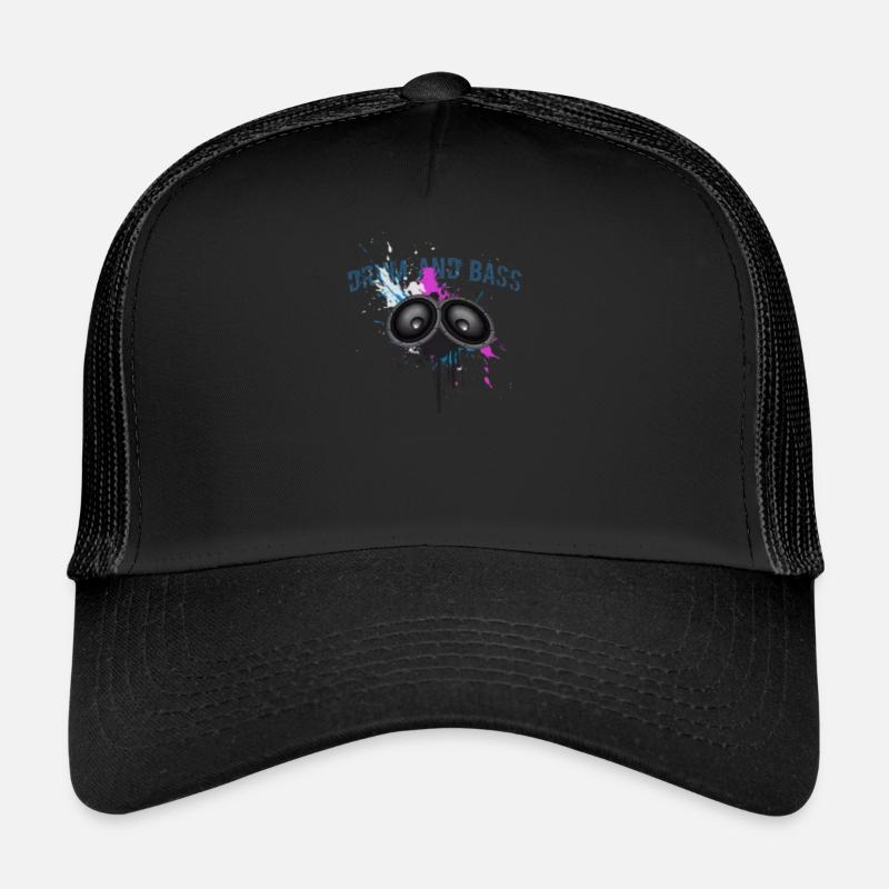 Drum and Bass - Trucker Cap - Schwarz/Schwarz