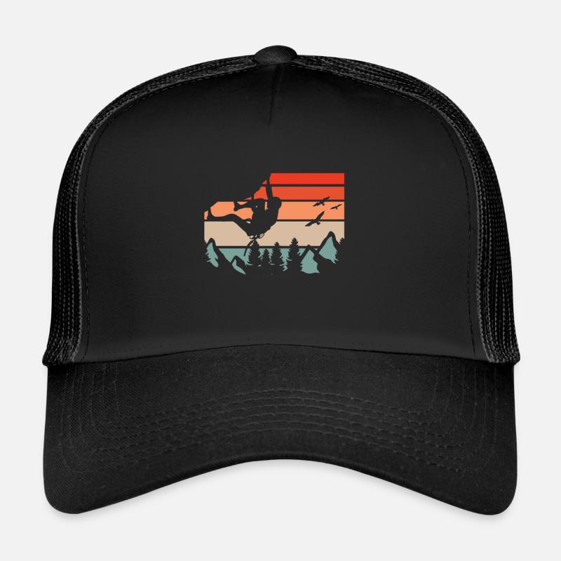 Rocher de bloc - Casquette trucker  - noir/noir
