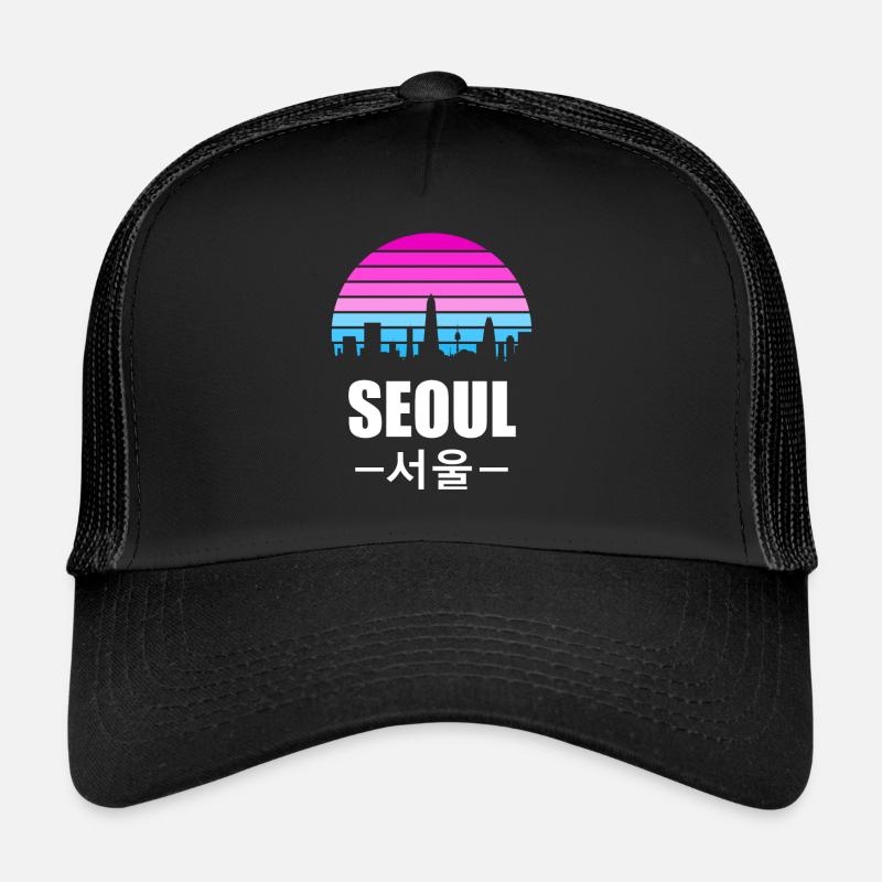 Séoul Corée du Sud cadeau sud-coréen Casquette trucker 
