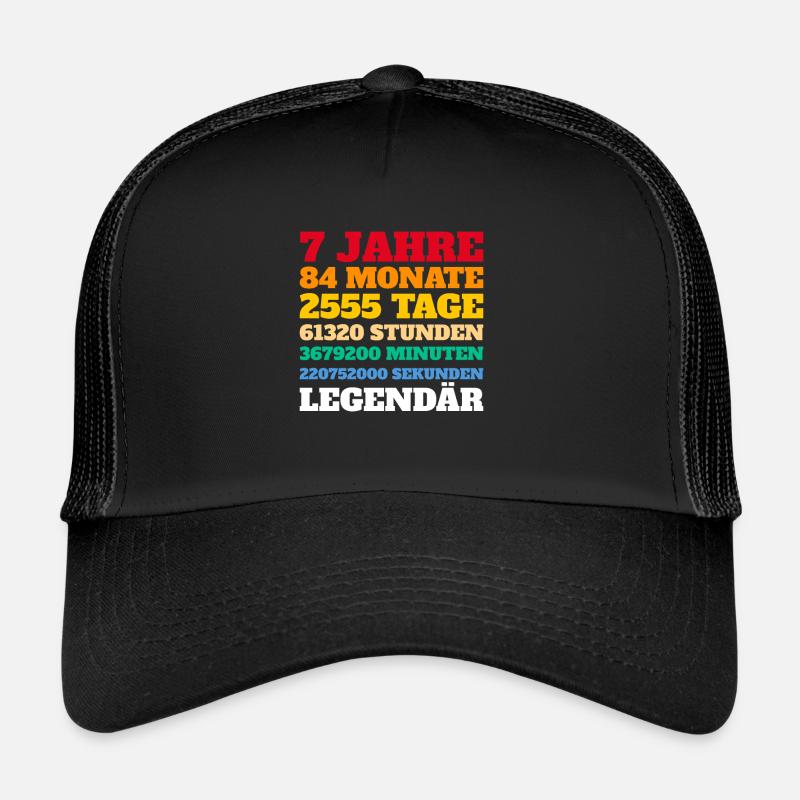 7. Geburtstag Geschenkidee Junge Mädchen Trucker Cap