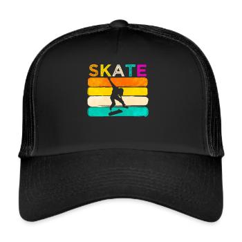 Skater - Trucker Cap - black/black - Front