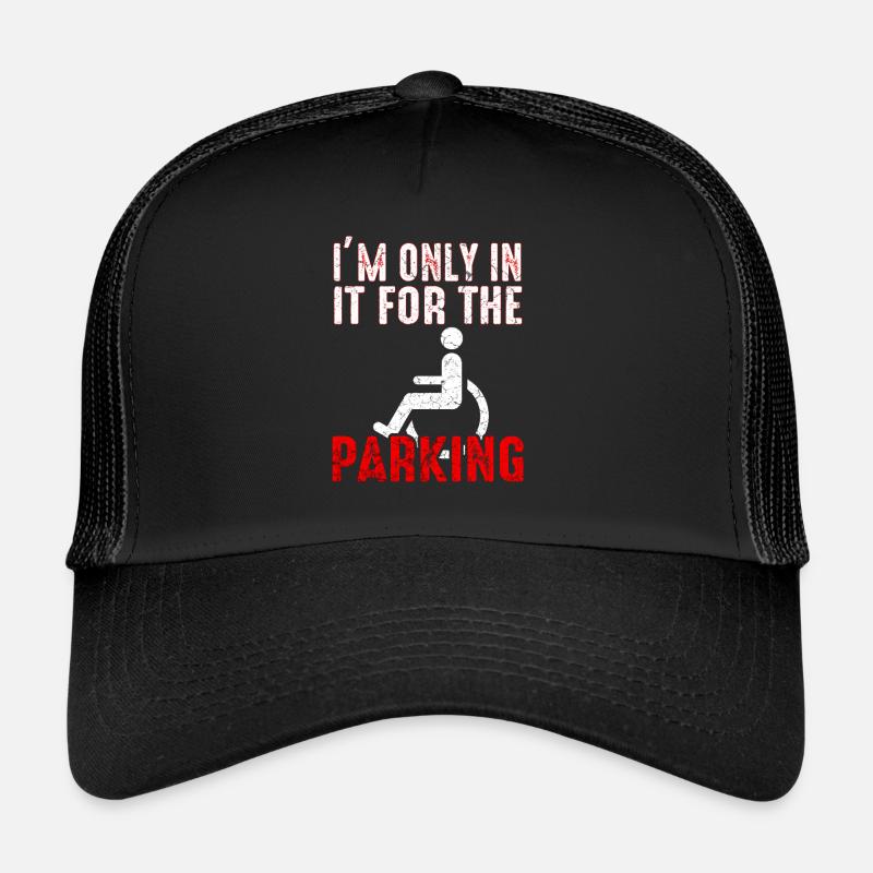 Rollstuhl Humor Behinderung Handicap Geschenk Trucker Cap