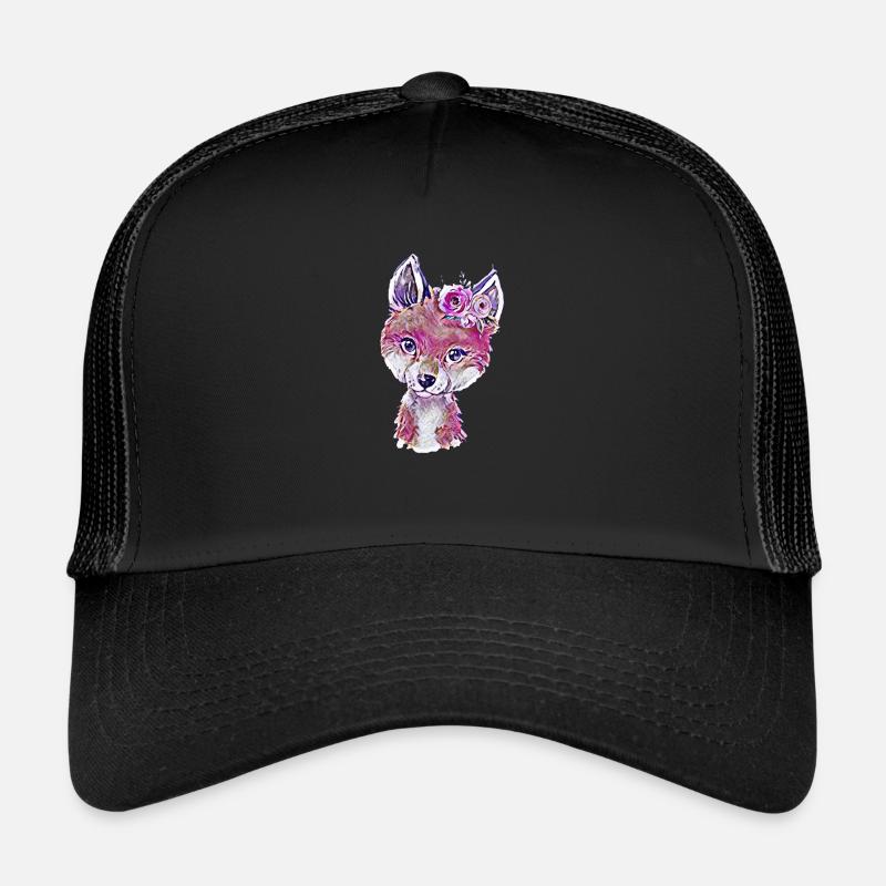 Renard - Casquette trucker - noir/noir