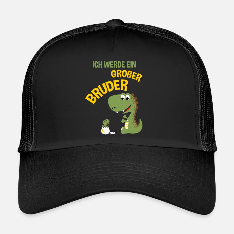 Ich Werde Ein Großer Bruder Dinosaurier Dino Trucker Cap