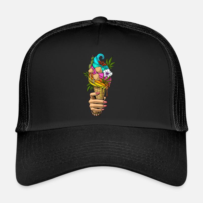 Psychedelisches Eis Trucker Cap