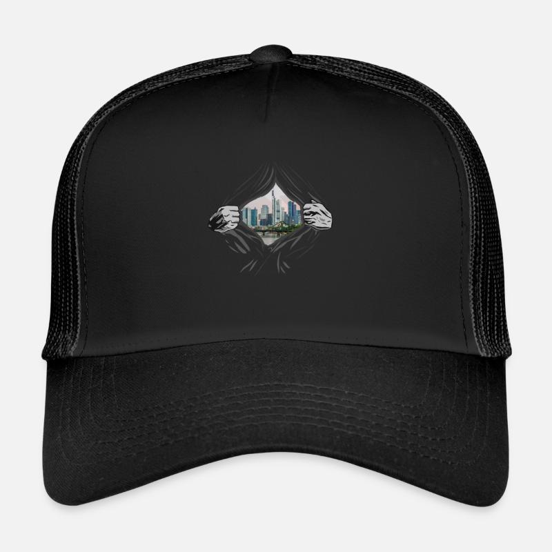 Frankfurt - Trucker Cap - Schwarz/Schwarz