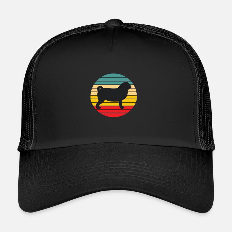 Mops Mops Figure Mops Cadeaux Chiens Casquette trucker 