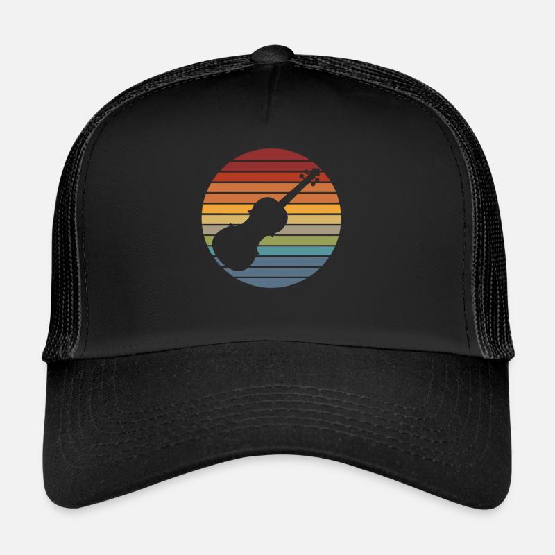 Geige Geiger Geschenk - Trucker Cap - Schwarz/Schwarz