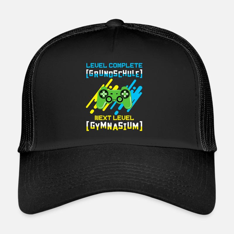 Gymnasium - Trucker Cap - Schwarz/Schwarz