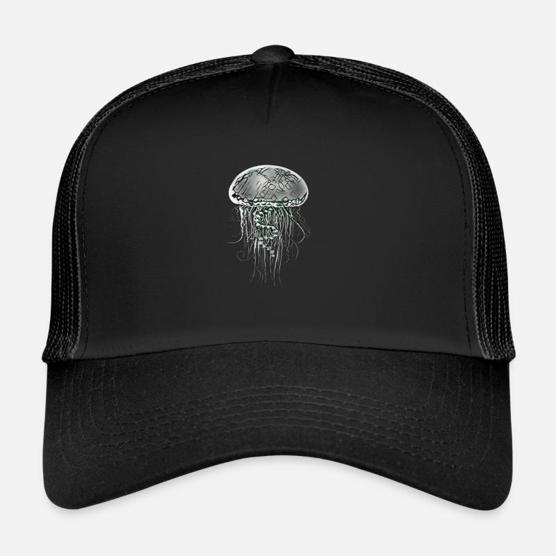 méduse - Casquette trucker  - noir/noir