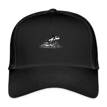Orca - Trucker Cap - Schwarz/Schwarz - Vorne