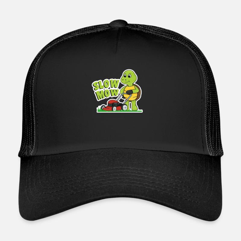 Rasenmähen - Trucker Cap - Schwarz/Schwarz
