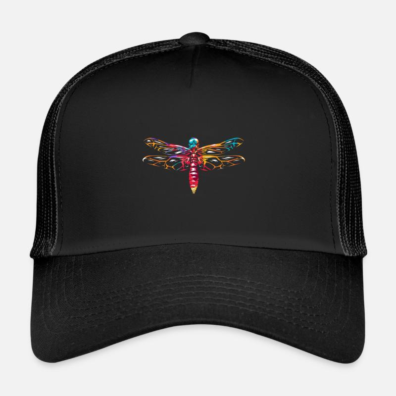 Libellules Odonata libellule - Casquette trucker  - noir/noir